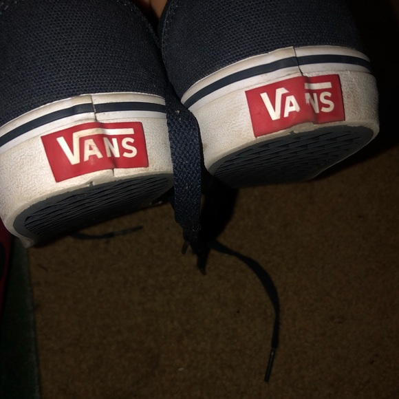 NAVY BLUE VANS W/ LACE - Picture 4 of 4